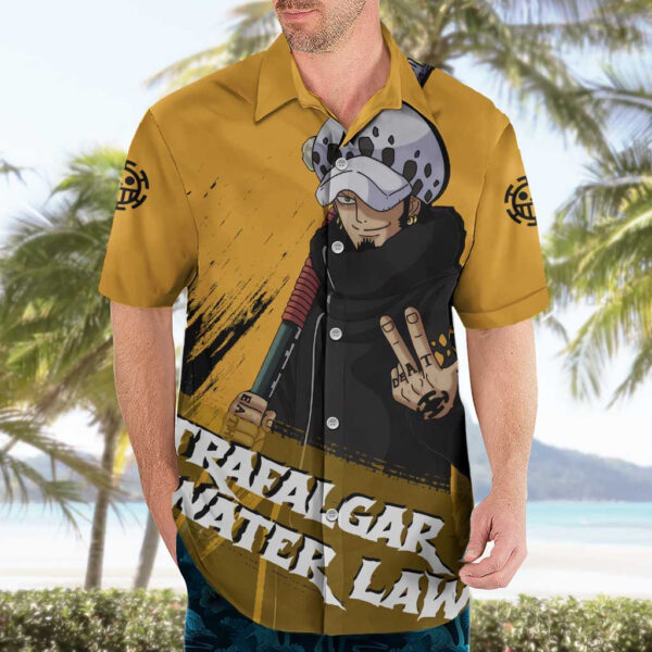 Chemise hawaïenne Trafalgar D. Water Law One Piece Anime - Maison Otaku – Image 3