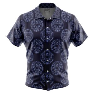 Chemise hawaïenne Cercle de Transmutation - Maison Otaku