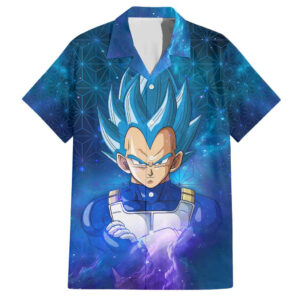 Chemise hawaïenne Vegeta Astral Trippy Dragon Ball Z Anime - Maison Otaku