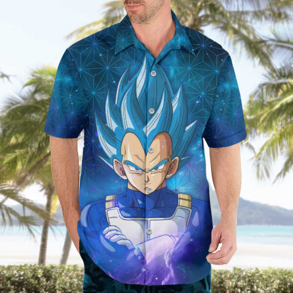 Chemise hawaïenne Vegeta Astral Trippy Dragon Ball Z Anime - Maison Otaku – Image 3