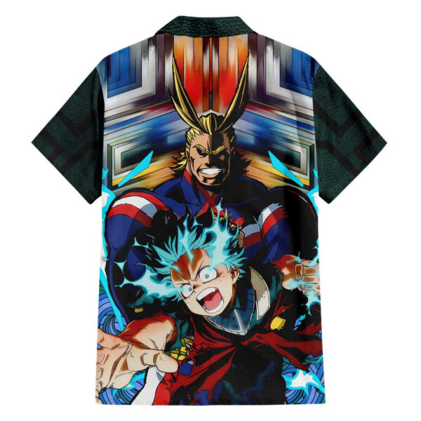 Chemise hawaïenne Trippy Deku x All Might My Hero Academia - Maison Otaku – Image 2