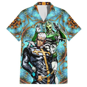 Chemise hawaïenne Trippy Enrico Pucci C-Moon JoJo's Bizarre Adventure - Maison Otaku