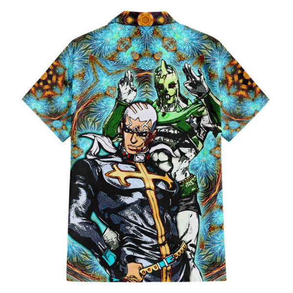 Chemise hawaïenne Trippy Enrico Pucci C-Moon JoJo's Bizarre Adventure - Maison Otaku – Image 2