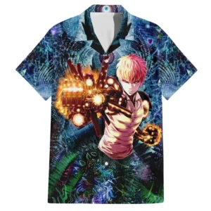 Chemise hawaïenne Trippy Genos One Punch Man - Maison Otaku
