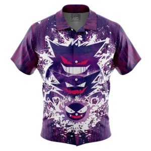 Chemise hawaïenne Trippy Évolution Fantôme Spectrum Ectoplasma Pokémon - Maison Otaku