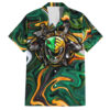 Chemise hawaïenne Trippy Green White Power Rangers - Maison Otaku