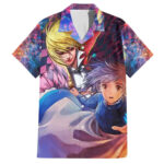 Chemise hawaïenne Trippy Howl’s Moving Castle Studio Ghibli – Maison Otaku