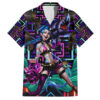 Chemise hawaïenne Trippy Jinx Arcane League of Legends - Maison Otaku