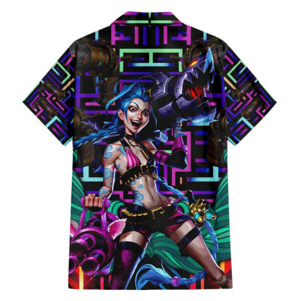 Chemise hawaïenne Trippy Jinx Arcane League of Legends - Maison Otaku – Image 2