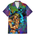 Chemise hawaïenne Trippy Jolyne Cujoh Stone Ocean JoJo’s Bizarre Adventure – Maison Otaku