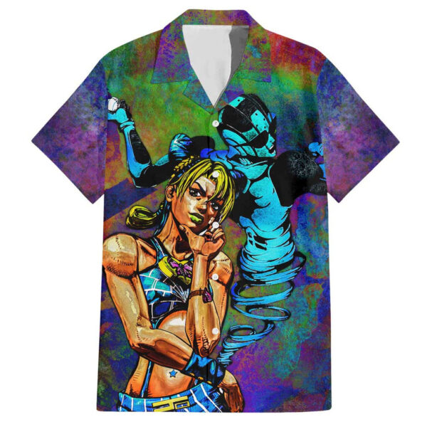 Chemise hawaïenne Trippy Jolyne Cujoh Stone Ocean JoJo's Bizarre Adventure - Maison Otaku