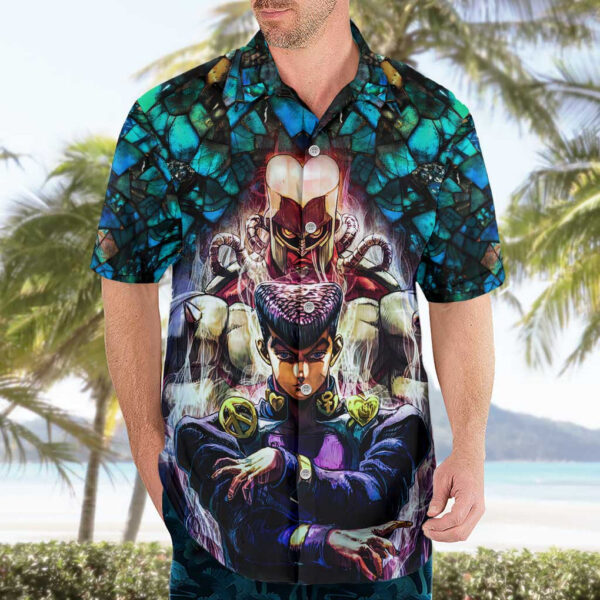 Chemise hawaïenne Trippy Josuke Shining Diamond JoJo's Bizarre Adventure - Maison Otaku – Image 3