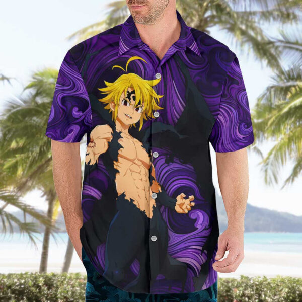 Chemise hawaïenne Trippy Meliodas Assault Mode Seven Deadly Sins - Maison Otaku – Image 3