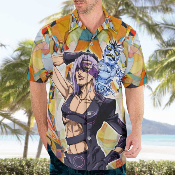 Chemise hawaïenne Trippy Melone Babyhead JoJo's Bizarre Adventure - Maison Otaku – Image 3