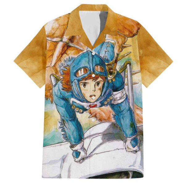 Chemise hawaïenne Trippy Nausicaä of the Valley of the Wind Studio Ghibli - Maison Otaku