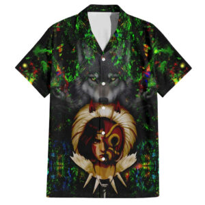 Chemise hawaïenne Trippy Princess Mononoke Studio Ghibli - Maison Otaku