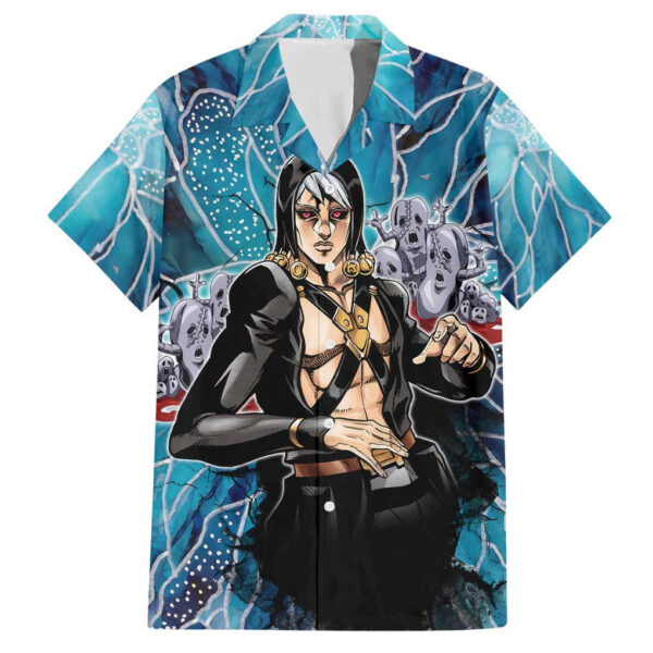 Chemise hawaïenne Trippy Risotto Nero Metallic JoJo's Bizarre Adventure - Maison Otaku
