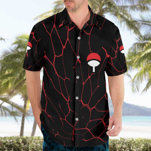 Chemise hawaïenne Trippy Sasuke Uchiha Naruto - Maison Otaku – Image 3