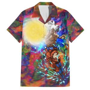 Chemise hawaïenne Trippy Ultra Instinct Goku Dragon Ball Z - Maison Otaku