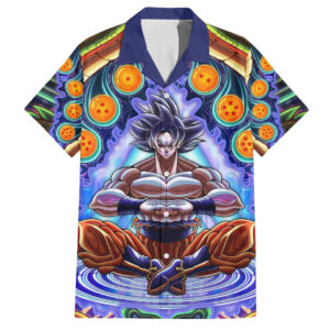 Chemise hawaïenne Trippy Ultra Instinct Goku Dragon Ball Z - Maison Otaku