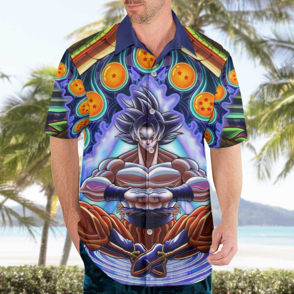 Chemise hawaïenne Trippy Ultra Instinct Goku Dragon Ball Z - Maison Otaku – Image 3