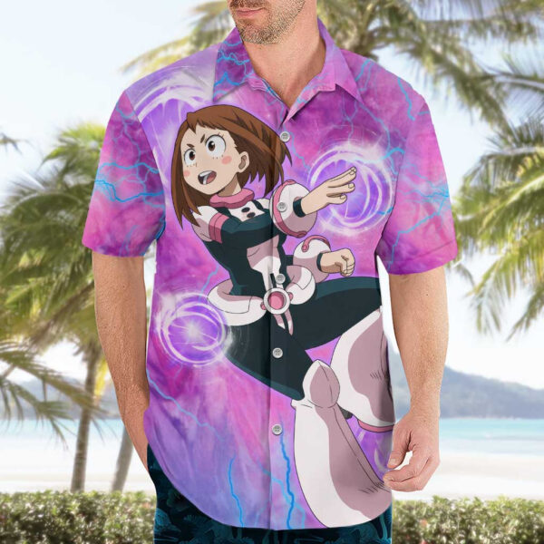 Chemise hawaïenne Trippy Uraraka Ochako My Hero Academia - Maison Otaku – Image 3