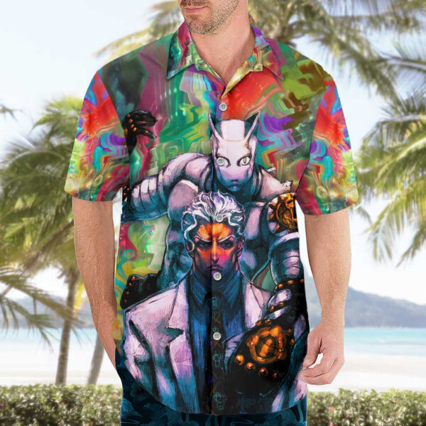 Chemise hawaïenne Trippy Yoshikage Kira Deadly Queen JoJo's Bizarre Adventure - Maison Otaku – Image 3