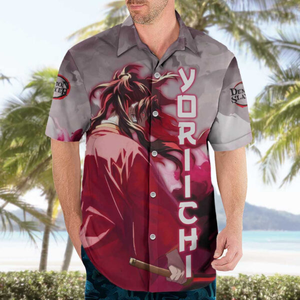 Chemise hawaïenne Tsugikuni Yoriichi Demon Slayer - Maison Otaku – Image 3