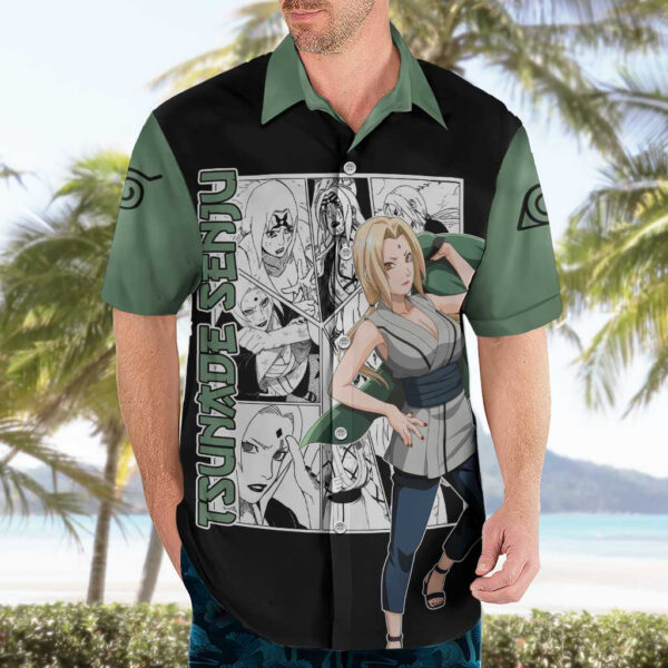 Chemise hawaïenne Tsunade Senju Naruto Mix Manga - Maison Otaku – Image 3