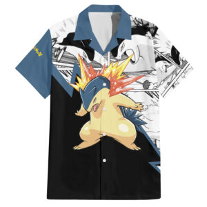Chemise hawaïenne Typhlosion Mix Manga Pokémon - Maison Otaku