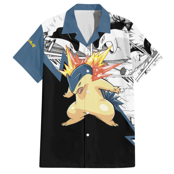 Chemise hawaïenne Typhlosion Mix Manga Pokémon - Maison Otaku