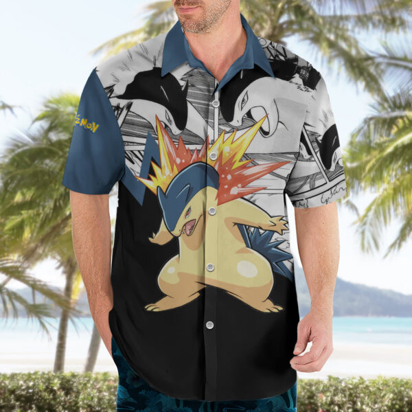 Chemise hawaïenne Typhlosion Mix Manga Pokémon - Maison Otaku – Image 3