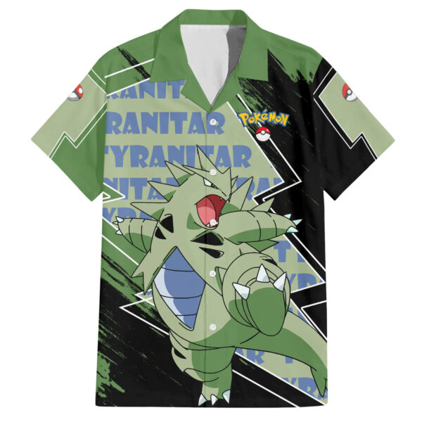 Chemise hawaïenne Tyranitar Motif - Maison Otaku