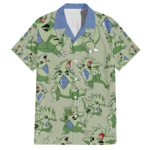 Chemise hawaïenne Tyranitar Style Motif - Maison Otaku