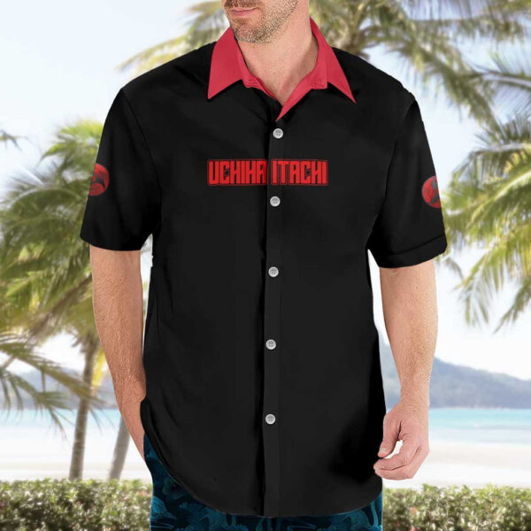 Chemise hawaïenne Uchiha Itachi Naruto Style Japonais - Maison Otaku – Image 3
