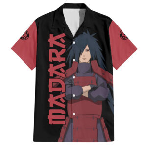 Chemise hawaïenne Uchiha Madara Sharingan Naruto - Maison Otaku