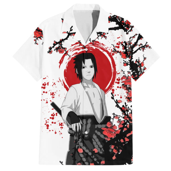 Chemise hawaïenne Uchiha Sasuke Style Japonais - Maison Otaku