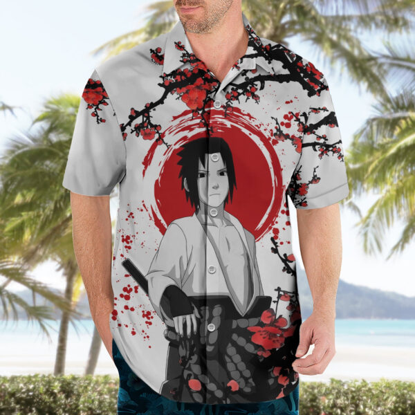 Chemise hawaïenne Uchiha Sasuke Style Japonais - Maison Otaku – Image 3