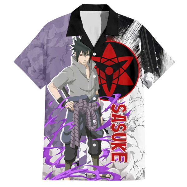 Chemise hawaïenne Uchiha Sasuke Naruto - Maison Otaku