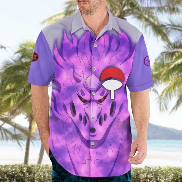 Chemise hawaïenne Uchiha Sasuke Naruto Shippuden - Maison Otaku – Image 3