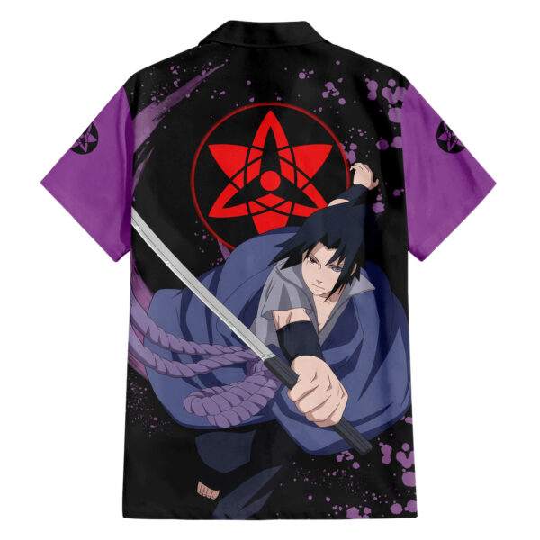 Chemise hawaïenne Uchiha Sasuke Sharingan Naruto - Maison Otaku – Image 2