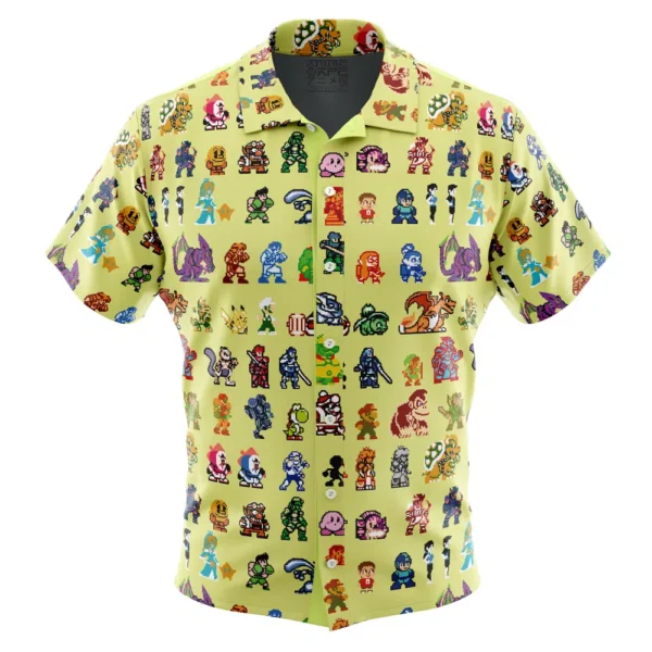 Chemise hawaïenne Effectif ultime Super Smash Bros - Maison Otaku