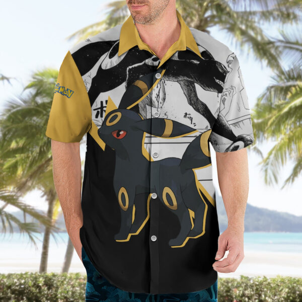 Chemise hawaïenne Umbreon Mix Manga - Maison Otaku – Image 3