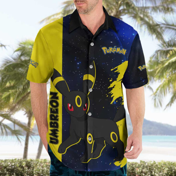 Chemise hawaïenne Umbreon Pokémon V2 Style Japonais - Maison Otaku – Image 3