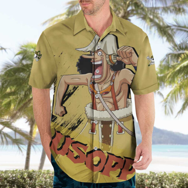 Chemise hawaïenne Usopp Style Japonais - Maison Otaku – Image 3