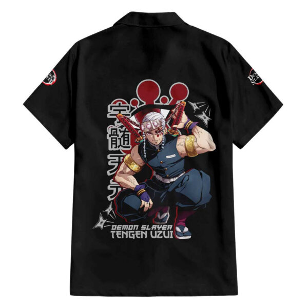 Chemise hawaïenne Uzui Tengen Collage Manga Demon Slayer - Maison Otaku – Image 2