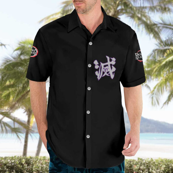 Chemise hawaïenne Uzui Tengen Collage Manga Demon Slayer - Maison Otaku – Image 3