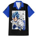 Chemise hawaïenne Vegeta Bleu Manga – Maison Otaku