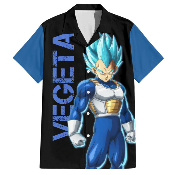 Chemise hawaïenne Vegeta Bleu Dragon Ball - Maison Otaku