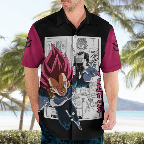 Chemise hawaïenne Vegeta Dieu Dragon Ball Mix Manga - Maison Otaku – Image 3